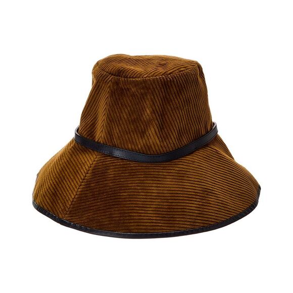 Gucci Corduroy Leather-Trim Hat - Picture 2 of 3